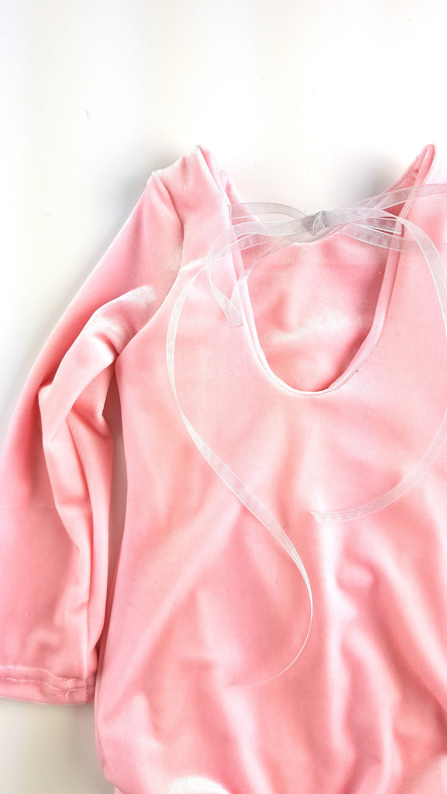 Blush pink velvet leotard in baby, toddler and girls sizes. Perfect for dances, birthdays and baby gifts!