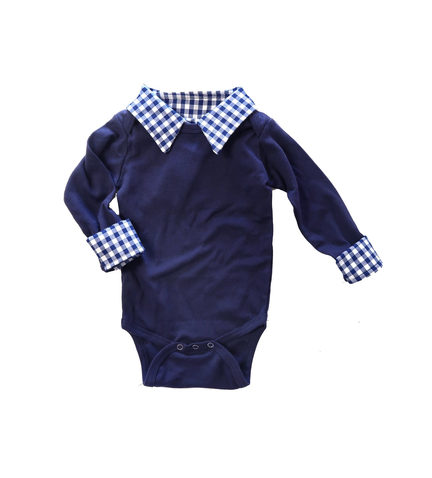 boys first birthday outfit, collared birthday bodysuit, personalized preppy cake smash shirt, navy gingham