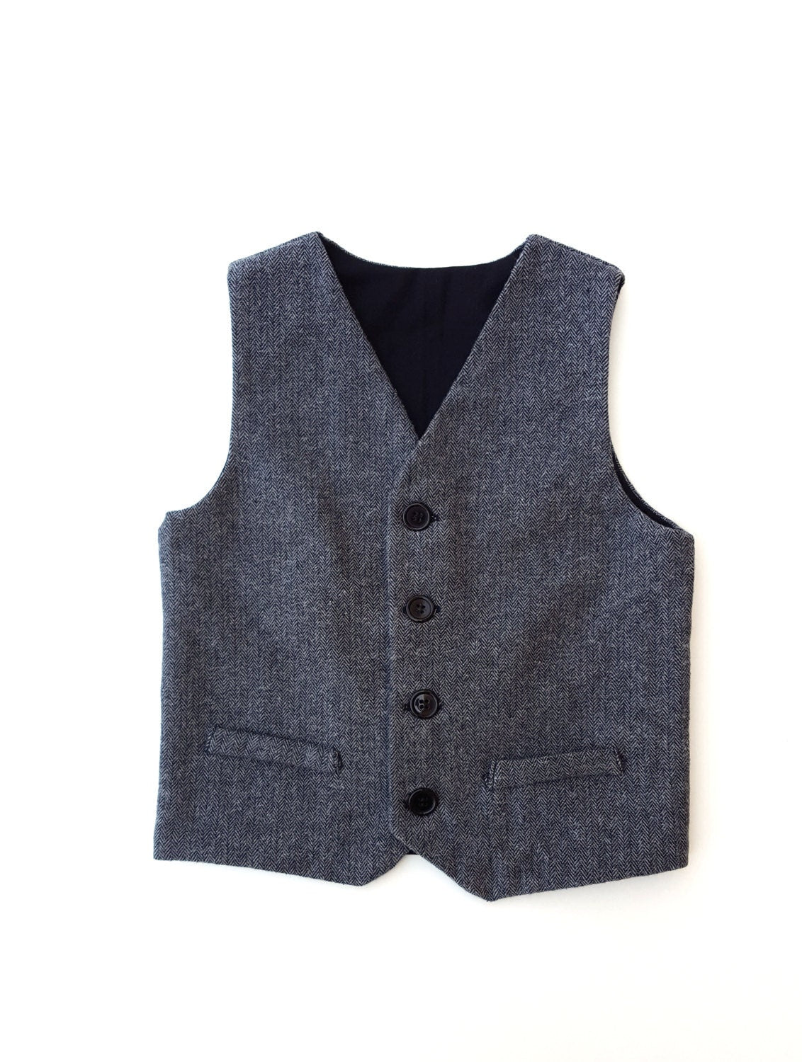 ring bearer outfit, linen and cotton vests for vintage weddings, baby, toddler and youth sizes, charcoal herringbone