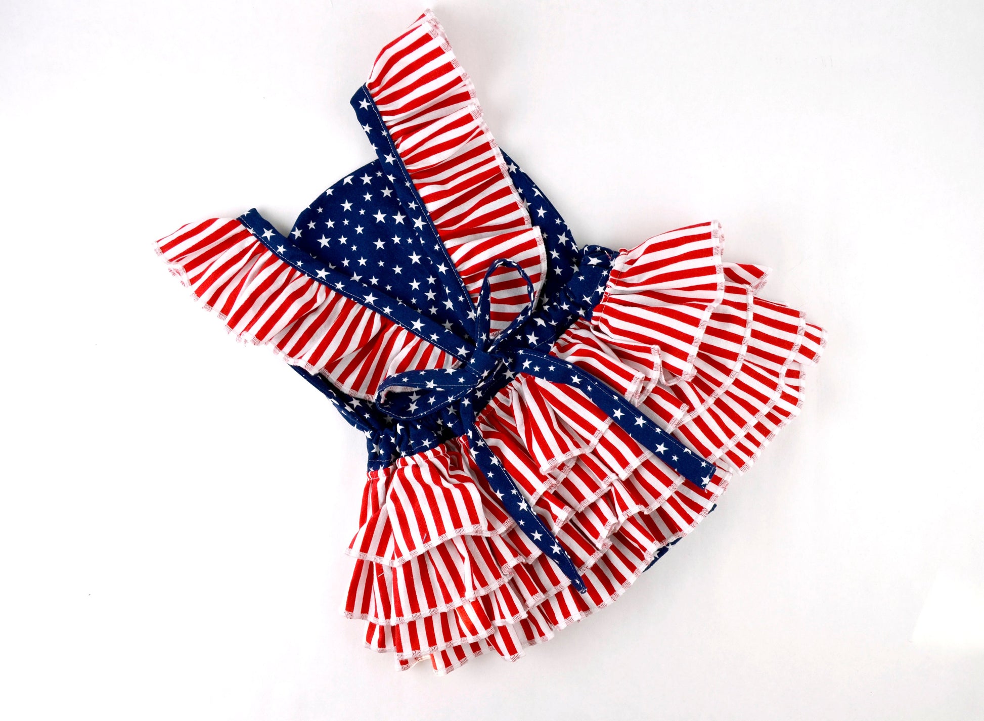 Girls July Fourth romper, Fourth of July outfit, Patriotic romper, July Fourth outfit, Independence Day outfit, monogram ruffle romper,