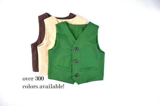 ring bearer outfit, Boys Suit Vest, green vest, Baby Suit Vest, Toddler Suit Vest, Formal Vest, Boys Wedding Outfit, forest vest, olive