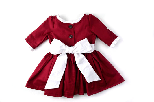 Valentines dress, Toddler Christmas dress, girls Valentines dress, red dress, red and white dress, Christmas dress, baby girl