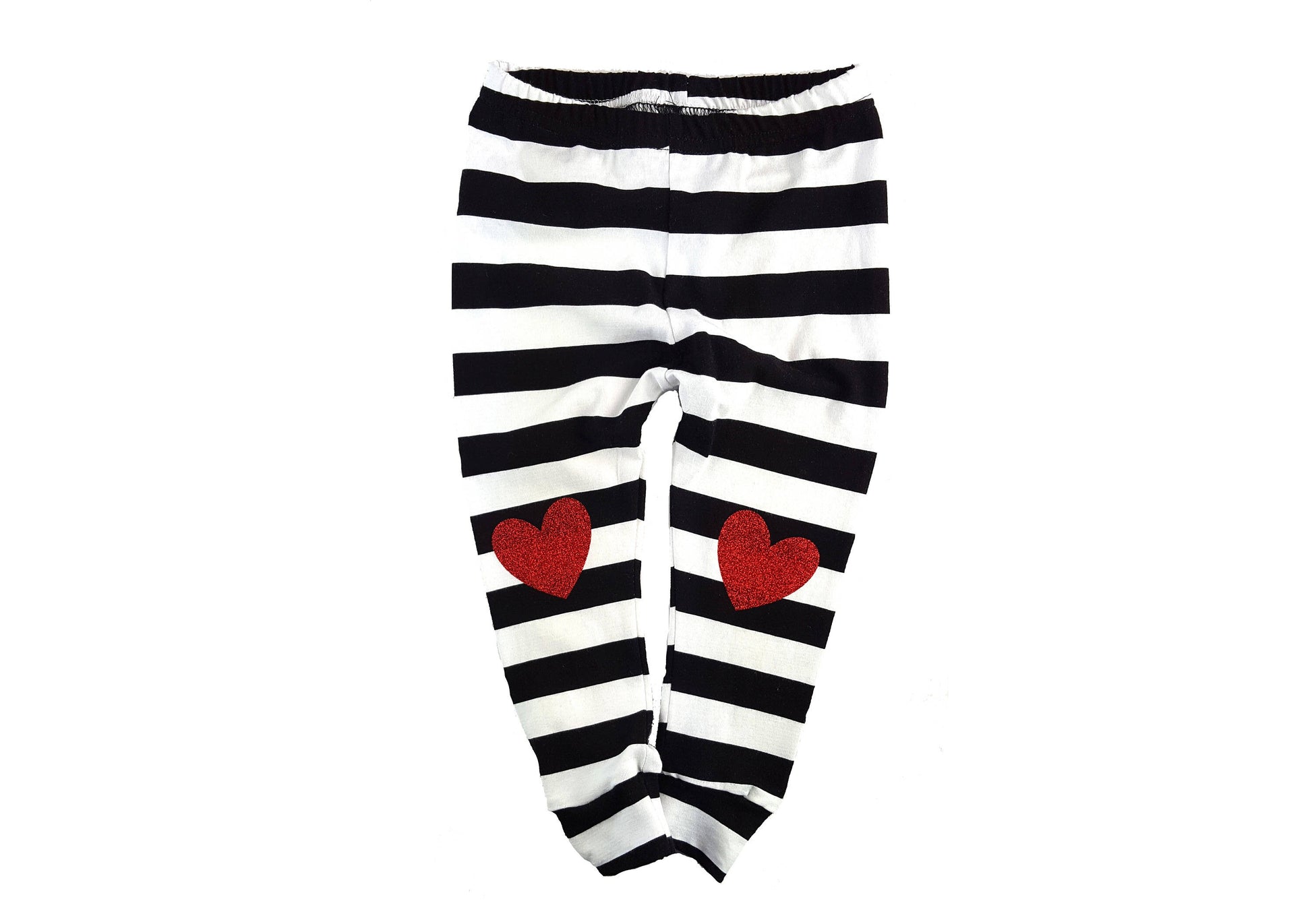 black and white stripe leggings, valentines leggings, heart leggings, baby leggings, toddler leggings, girls leggings