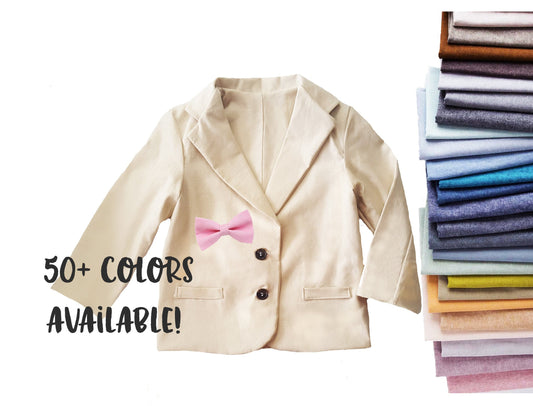linen blazer for baby, toddler and boys, ring bearer outfit, wedding suit