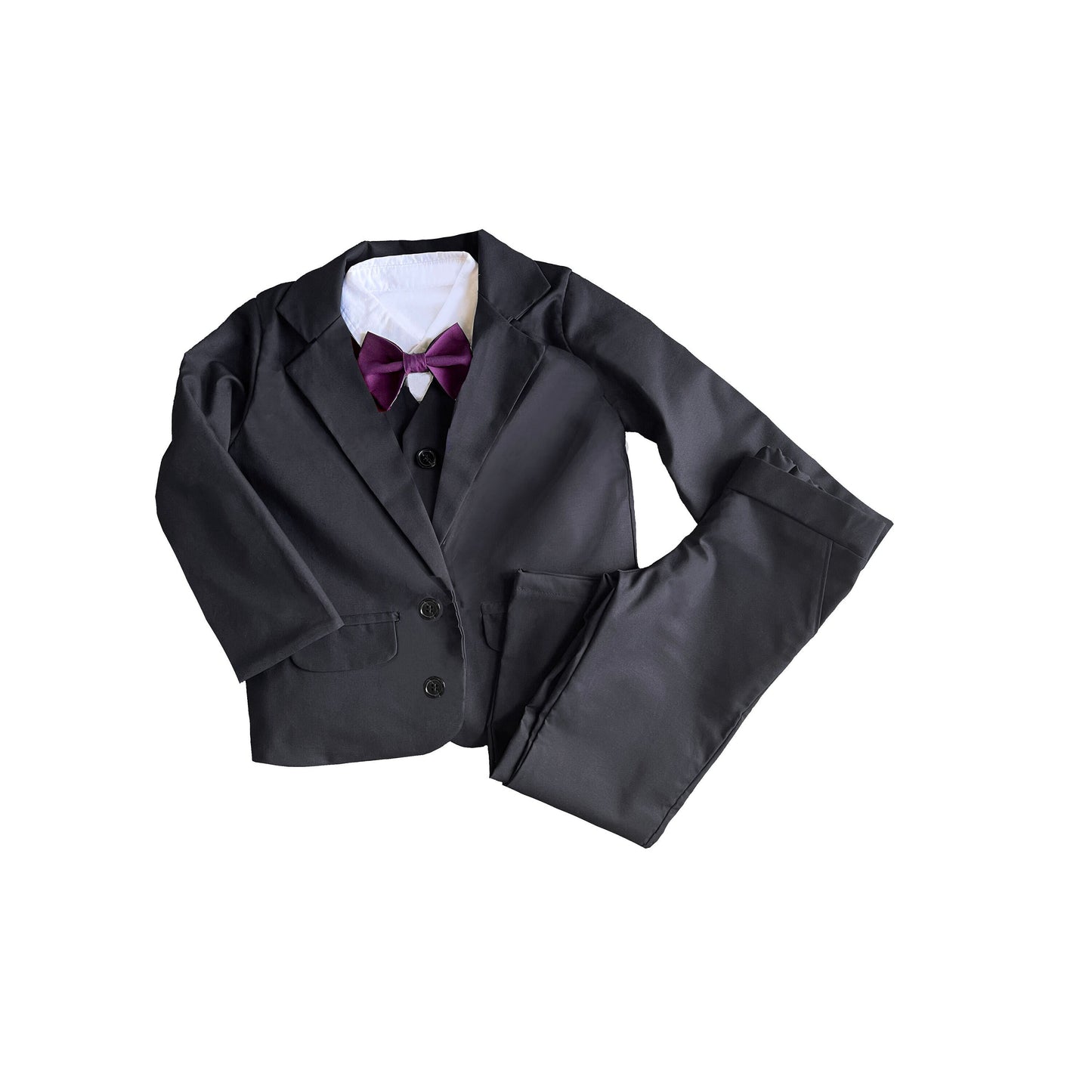 Toddler and Baby Tux, ring bearer outfit, weddings, suit with vest blazer and bowtie, baby, toddler and youth sizes,