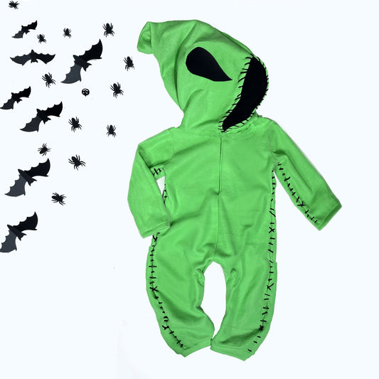 Green Boogieman Halloween Costume, Nightmare Boogyman costume for baby, toddler and kids sizes