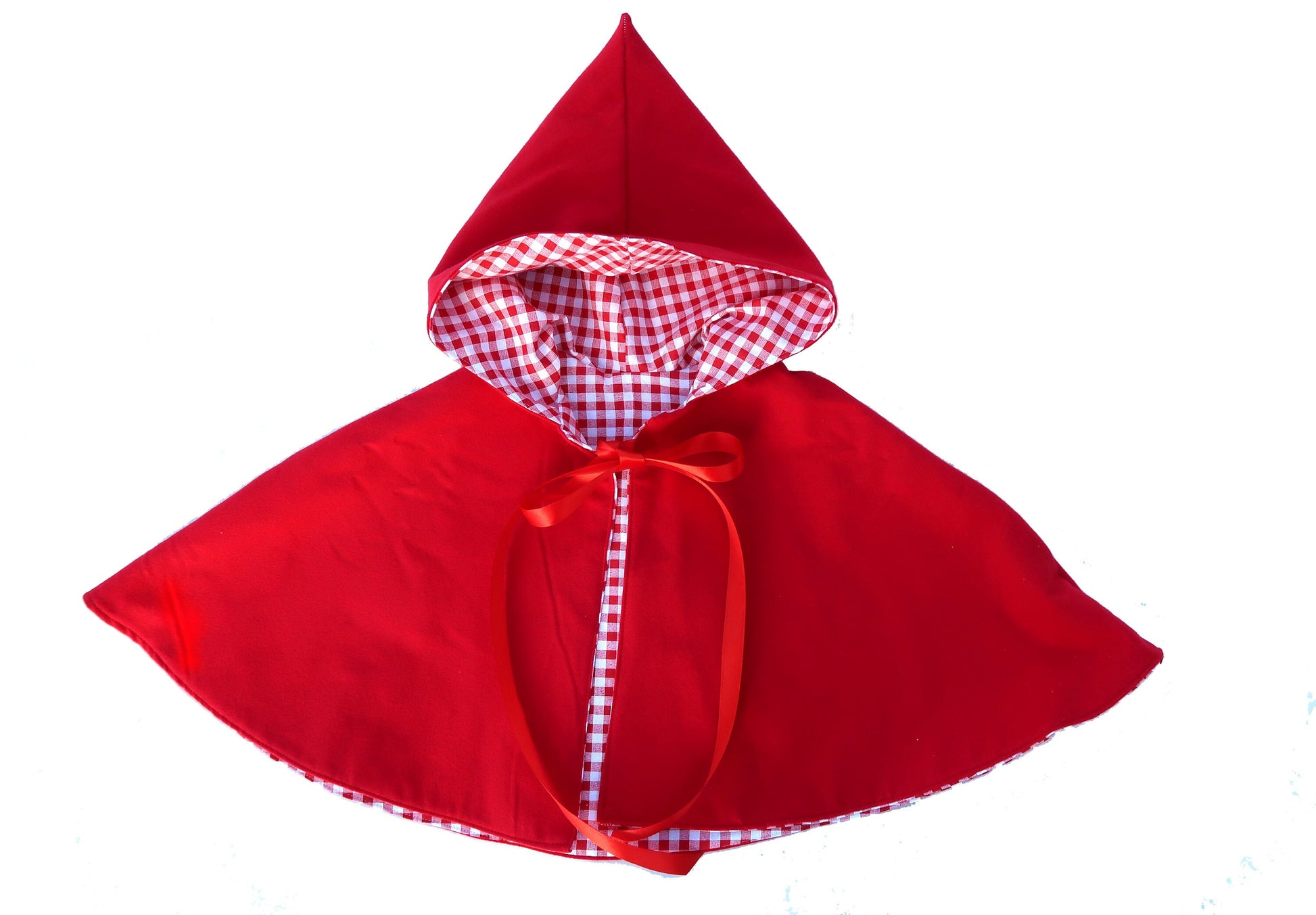 Little Red Riding Hood cloak for baby, toddler and girls sizes