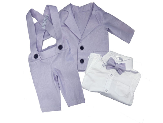 ring bearer outfit, suit with linen vest blazer bowtie, baby, toddler and youth sizes, Easter outfit